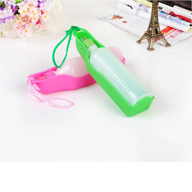 Draagbare drinkfles voor huisdieren, 500ml automatische drinkflessen voor buiten, kleine en grote honden