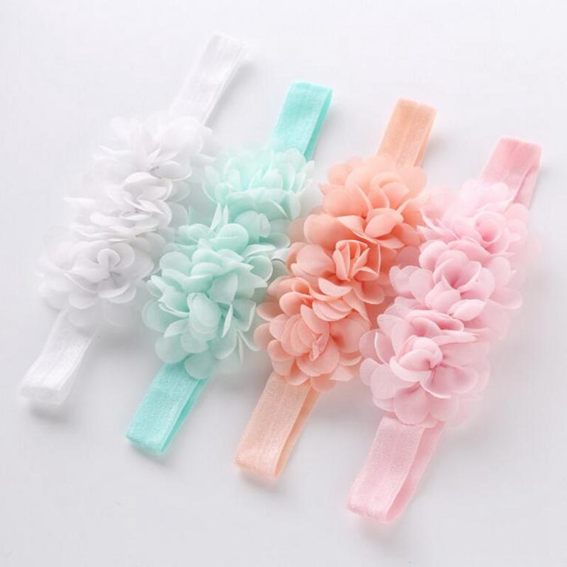 Flores Headbands Do Bebê Para Meninas Infantil Elástico Banda de Cabeça Turbante Crianças dos miúdos Do Bebê Hairband Acessórios Para o Cabelo Do Bebê Haarband