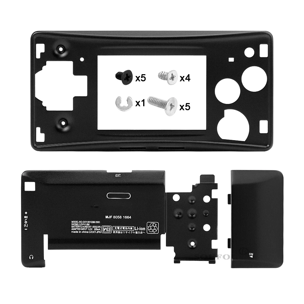 Carcasa de aluminio y Metal para GameBoy Micro, funda para GBM, accesorios de reparación,