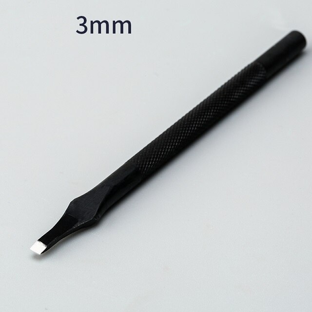 Leather Craft Tools Slot Punches 3/5/6/8/10/12mm Hole Punches Straight Punch Cutter Tools DIY Leather Craft Hand Work Tool: 3mm 1 pcs