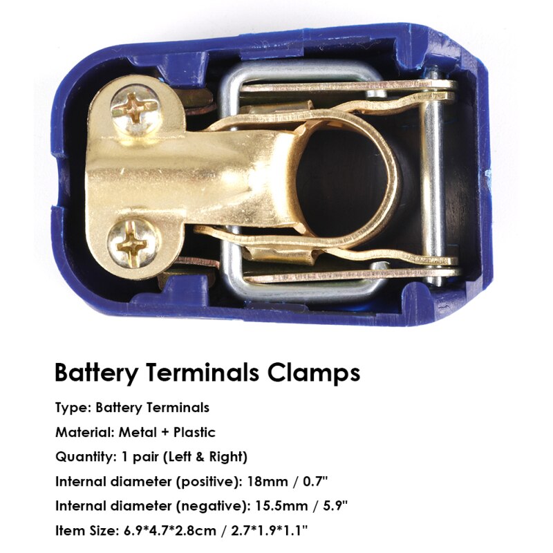 Terminal de batería de 12V para coche, interruptor de conector, batería de conectores de liberación rápida, terminales de desconexión rápida