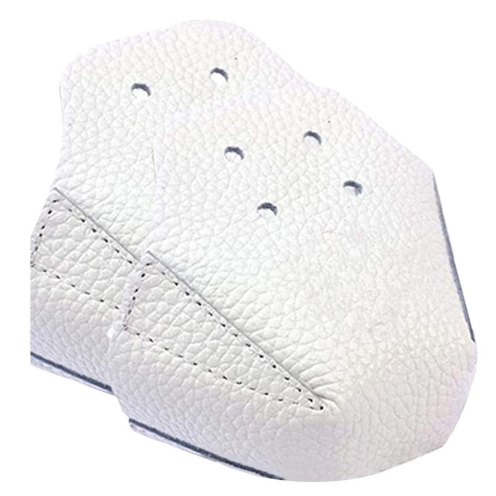 Roller Skates Skating Shoes Cover Leather Toe Cap Guard Roller Skate Sneakers Toe Protector Outdoor Training Gym Sport Men Women: White / 1 pcs