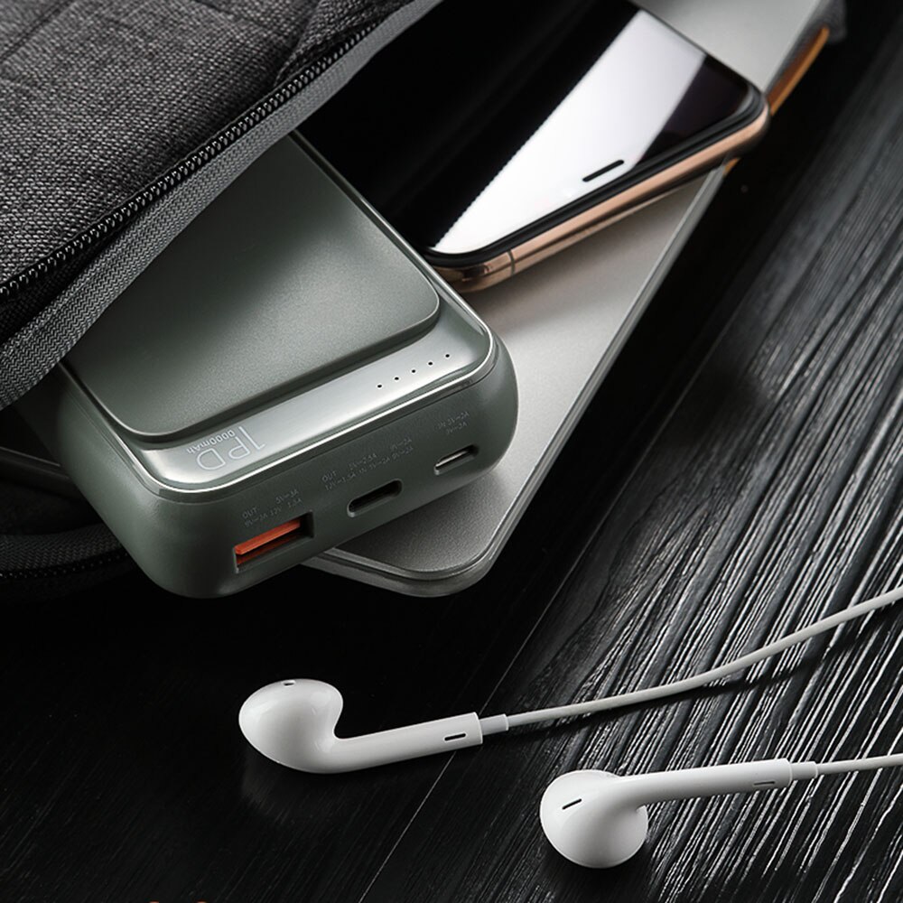 P65 Tipo C Accumulatori e caricabatterie di riserva 10000mah Mini Batteria Esterna LED Displa USB Veloce Veloce di Ricarica Powerbank
