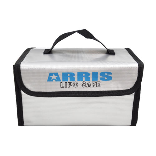 ARRIS Brandvertragende LiPo Batterij Draagbare Veiligheid Brandwerende Case Handtas Box 215*155*115mm Voor FPV RC Drones Quadcopter