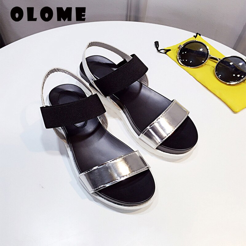 Zomersandalen dames platte schoenen peeptoe sandalen romeinse casual schoenen dames slippers schoenen plateau sandalen