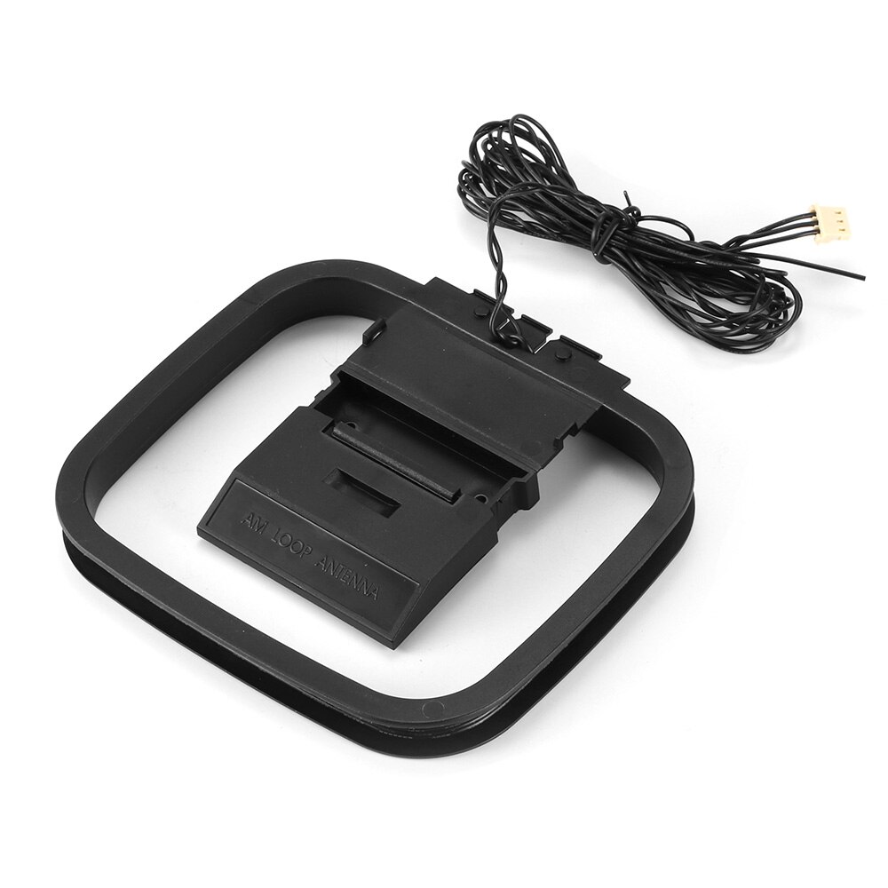 FM AM Loop Antenna AM Radio Antenna Signal Receiving 3PIN Mini Connector Free-Standing With Fold-Out Base Omnidirectional: Default Title