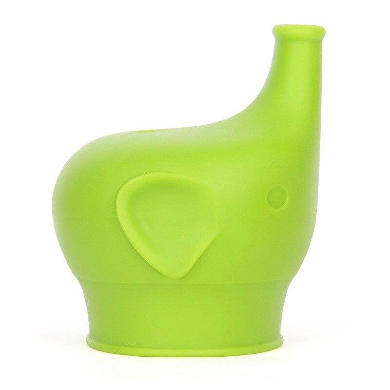 Silicone Sippy Lids for Baby Drinking Converts Any Cup or Glass to a Cup Makes Drinks Spillproof: Green