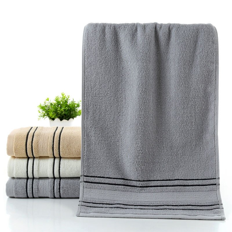 100% Cotton Towels Ultra Soft Towel Hand Bath Thick Towel Bathroom Bath Towel Home Bathroom Accessory Solid Color