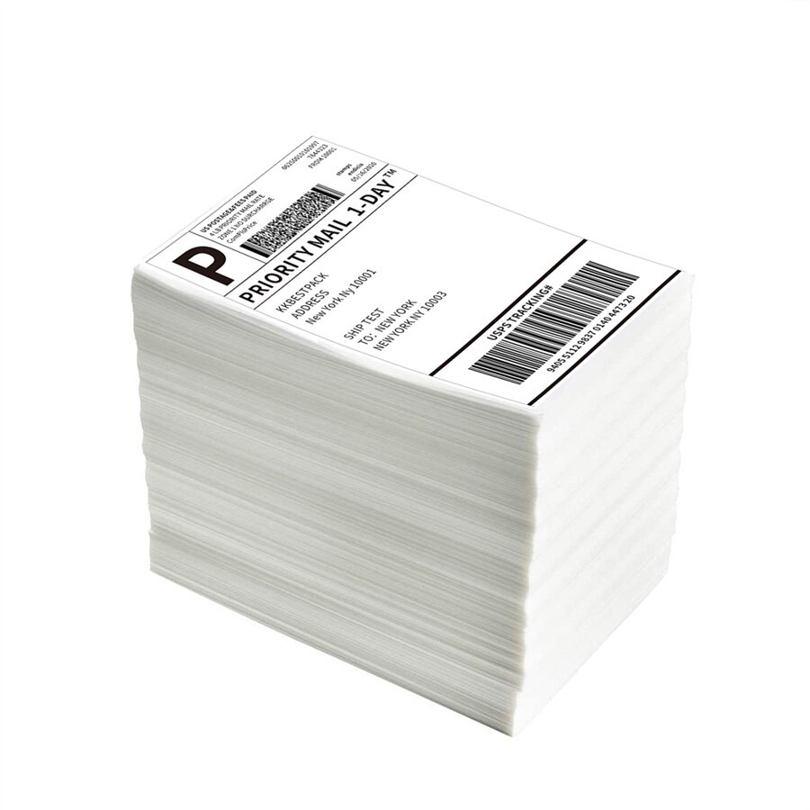 Thermische Label Sticker Papier Supermarkt Prijs Blanco Barcode Label Direct Print Waterdichte Print Levert Roll/Stack Lijm