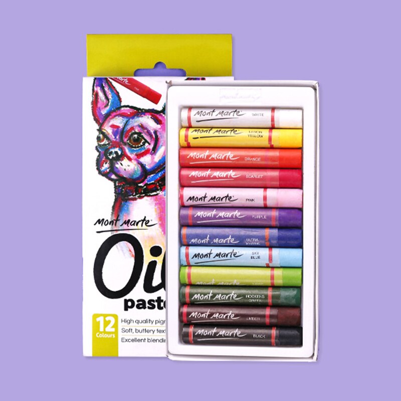 Crayons 12/24/36/48 Color Oil Pastel Water-Soluble Color Graffiti Painting Pen Crayons Art Supplies Crayons Office School Pen: 12 colors heavy colo