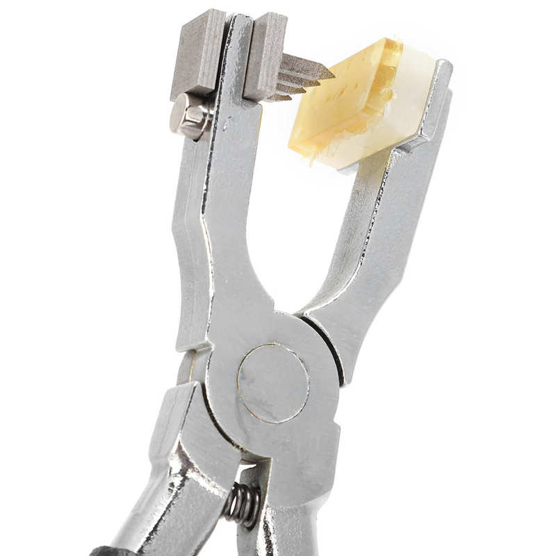 Stitching Puncher Flat Mouth Chisel Pliers Leather Hole Punch Set Stainless Steel with 3 Needles for DIY Home Craft Projects