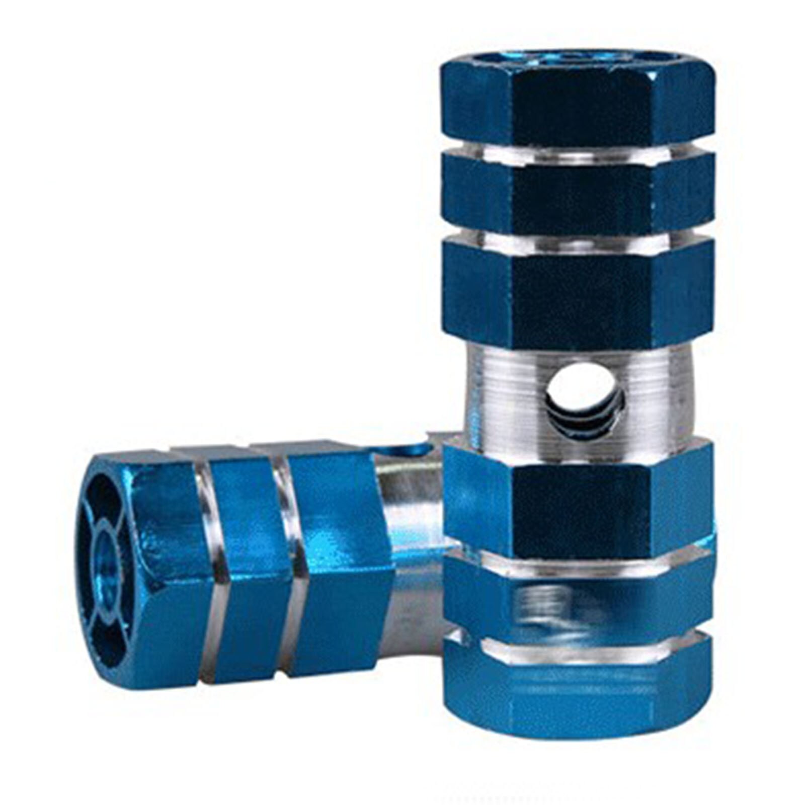 1 Pair Bike Pedal Foot Pegs Bicycle Pedals Axle Sexangle Axle Cycling Socle Pedal: Blue