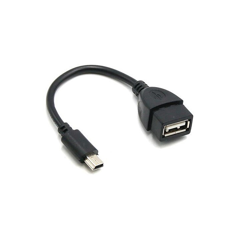 30cm mini usb hane till typ-c hona laddningsdataadapter kabel sladdadapter: T-typ otg