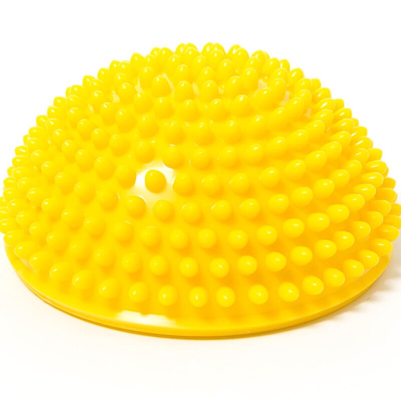 16cm Yoga Half Ball Toy Inflatable Sphere Stepping Stones Outdoor Toys Indoor Games for Kids Balance Hemisphere Ball: Yellow-B