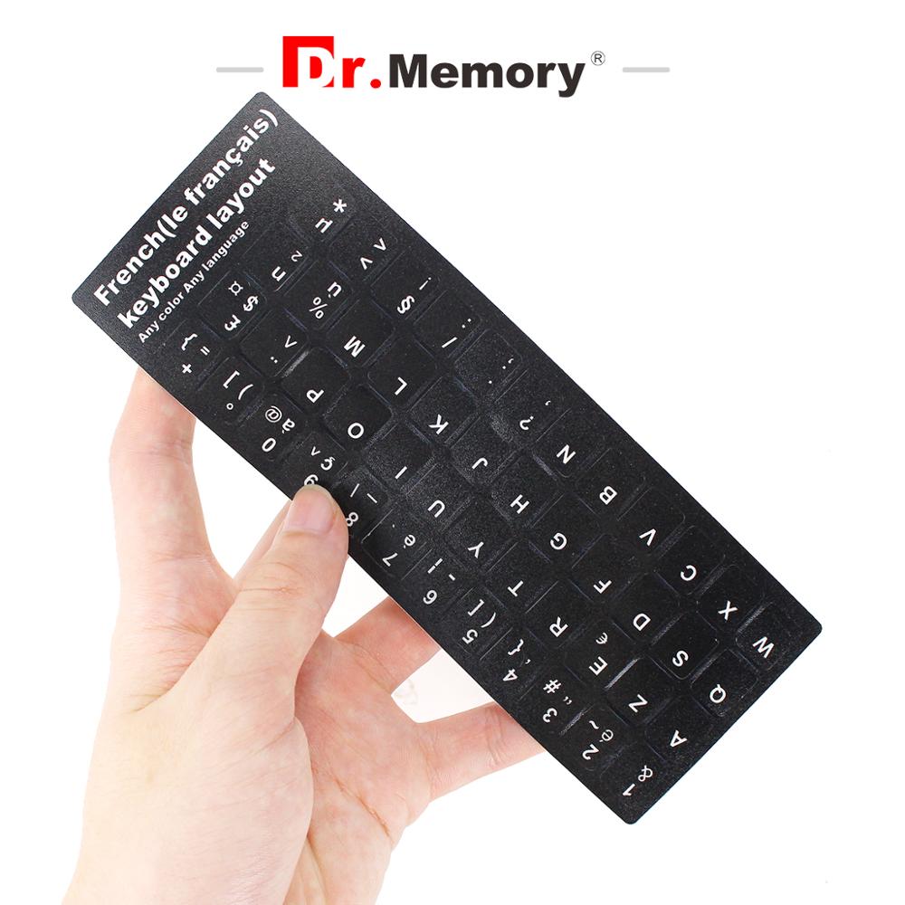 Pegatinas para teclado francés, antideslizantes, de letras, Bloc de notas, para portátil, reemplazo de teclado francés
