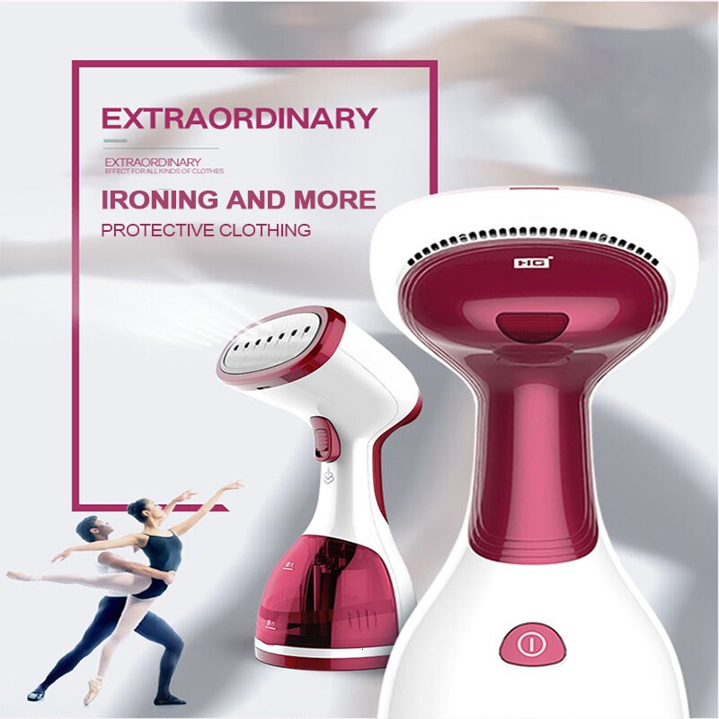 2 in 1 Handheld Fabric Steamer 15 Seconds Fast-Heat 1500W Powerful Garment Steamer for Home Travelling Portable Steam Iron