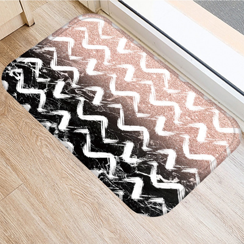 1 st 40*60cm stenrandig marmormönster halkskyddad mocka matta dörrmatta dörrmatta utomhuskök vardagsrum golvmatta matta 48276: 2dd-48276-035