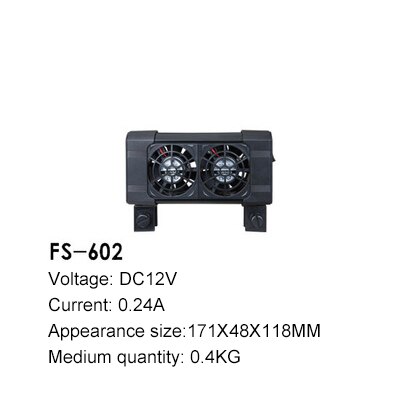 BOYU Aquarium Fan Cooling Fan Aquarium Controller Temperature Control 4w 5w 6w 8w 9w DC 12V 220V Aquarium Fish Tank Accessories: FS-602  4W / US adapter plug