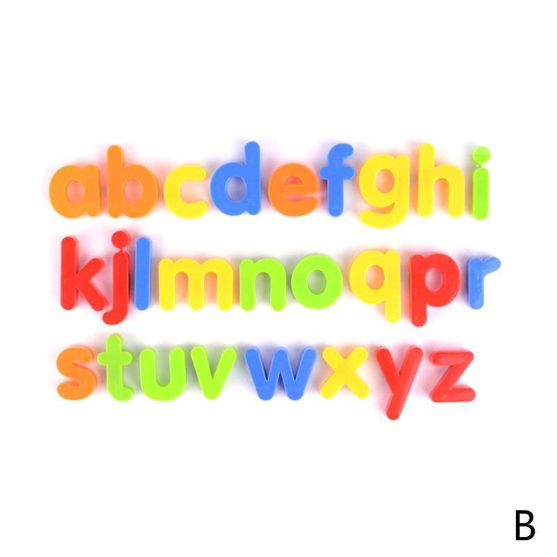 Magnetic English Letters Digital Alphabet Stickers Stickers Refrigerator Toys Board White Educational Magnetic Sticke X5J4:  Lower case letter