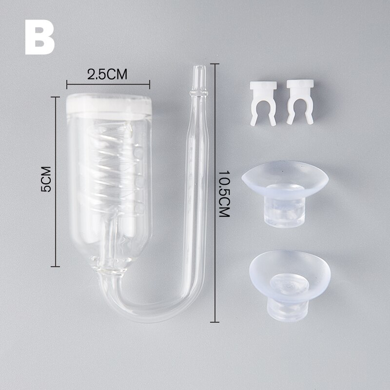 Diffuseur de CO2 en spirale, 1 pièce, compteur de bulles pour Aquarium, diffuseur de réservoir de plantation: B