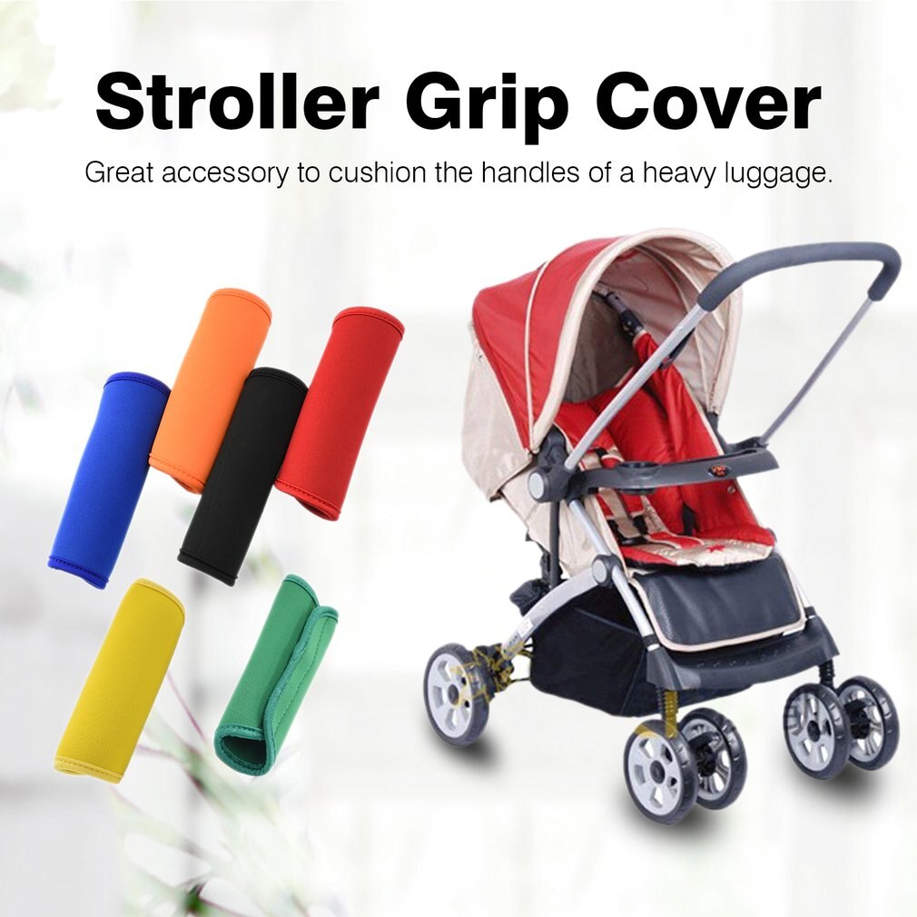 Comfortable Neoprene Luggage Handle Wrap Grip Soft Identifier Stroller Grip Protective Cover for Travel Bag