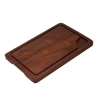 Plateau à Steak en bois massif, assiette à Steak cuisine occidentale planche en bois Restaurant assiette à Steak en bois assiette à Dessert en bois: 32X24X2.5cm