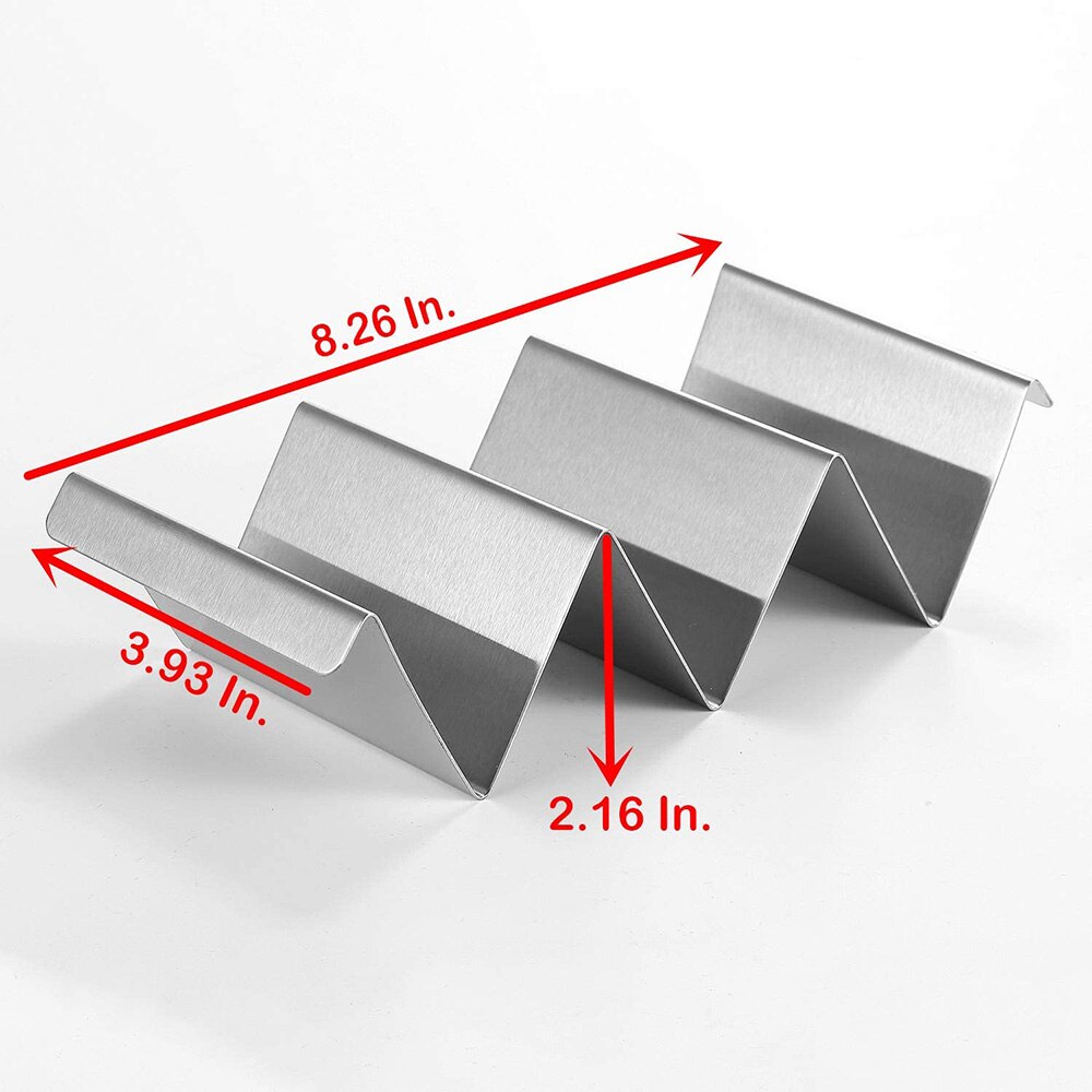 Taco Halter Welle Form Edelstahl Stehen Taco Mexican Food Rack Heißer Hund Display Halter Küche Lebensmittel Rack Shell