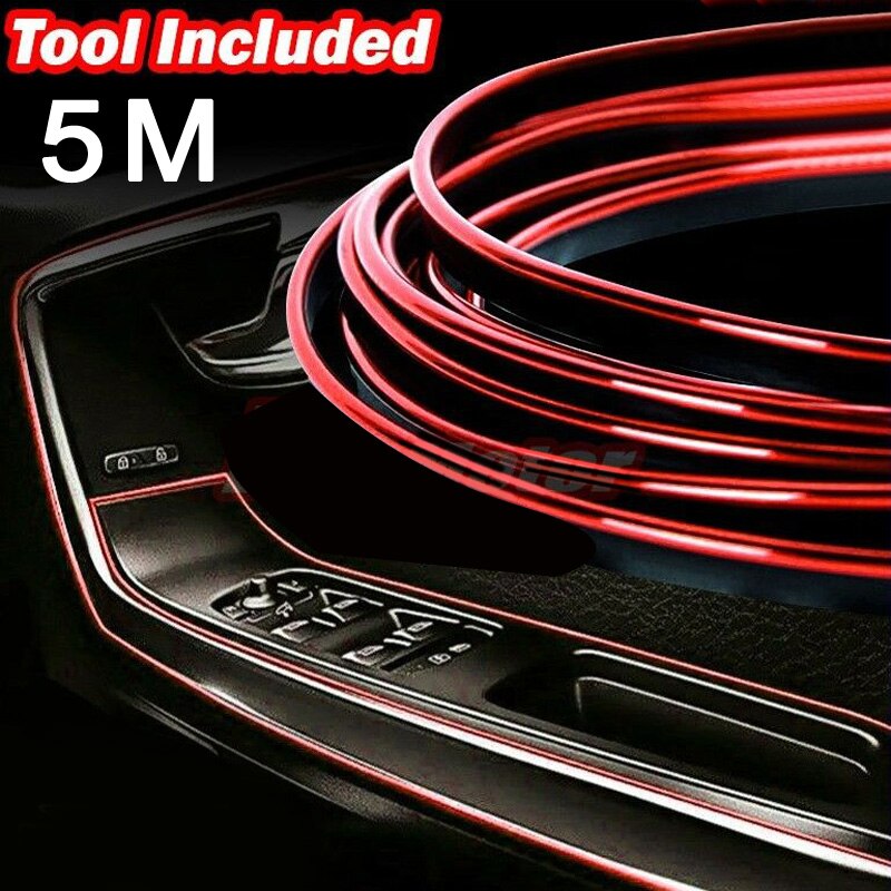 Interior Door Trim Strip Inner Molding Decor Edge Flexible Replacement