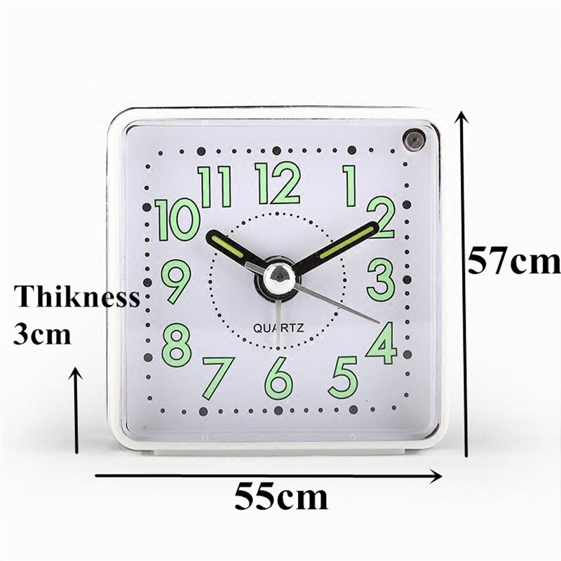 Silent Student Alarm Clock Concise Antique Snooze Straps Night Light Table clock simple mini alarm Clock