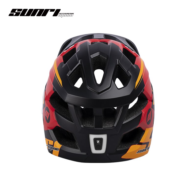 SUNRIMOON Full Face Pubike Push Bike Helmet Cycling with Taillight Detachable Outdoor Sports Safety Helmet Cascos Ciclismo Mtb