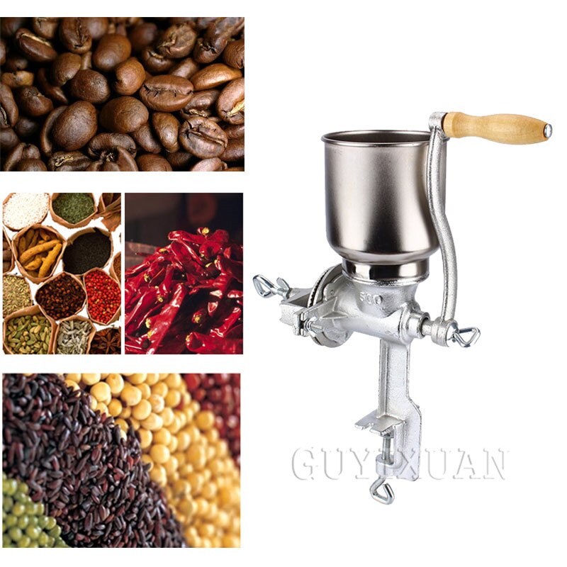 Huishoudelijke Handleiding Grinder Hand Schudden Voedsel Maïs Koffieboon Grinder Rvs Koffiemolen Handleiding Bean Grinder
