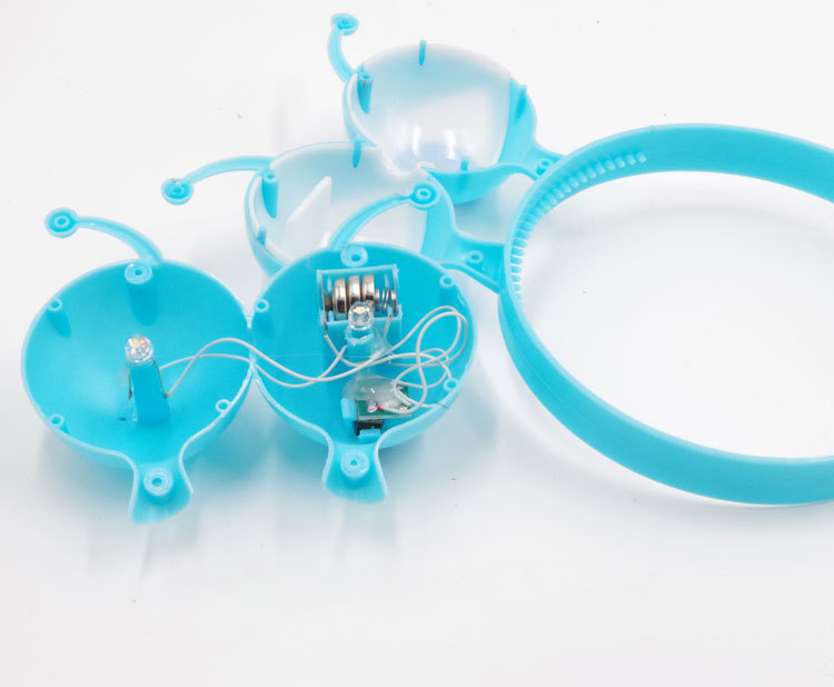 Halloween LED Knippert Alien Hoofdband, Licht-Up Oogappels Hair Band Glow Feestartikelen led Accessoires