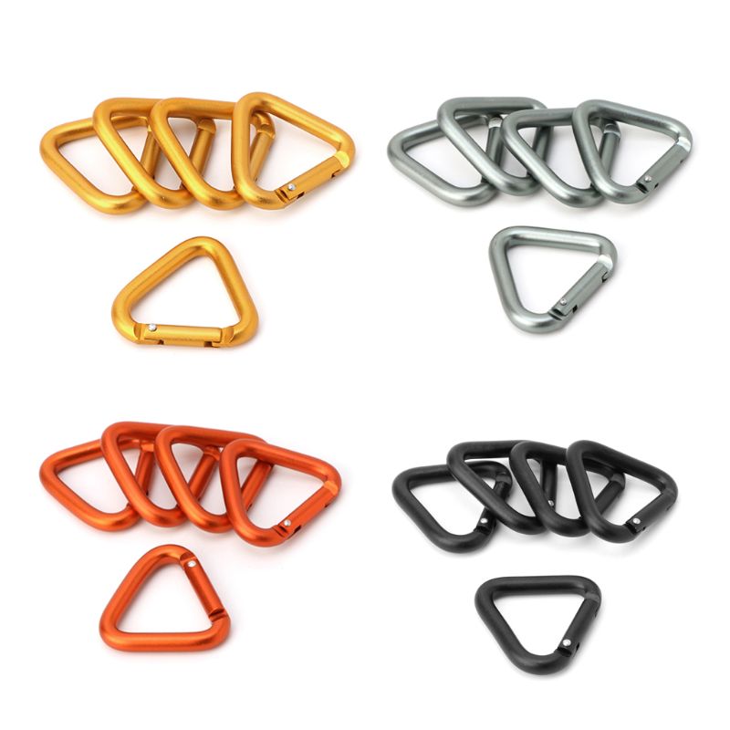 2022 6× Kayak Marine Boat Paddle Oar Clips Fishing Rod Holder Surfing Paddle Buckle Or 1/5pc Double Hooks Triangle Carabiner