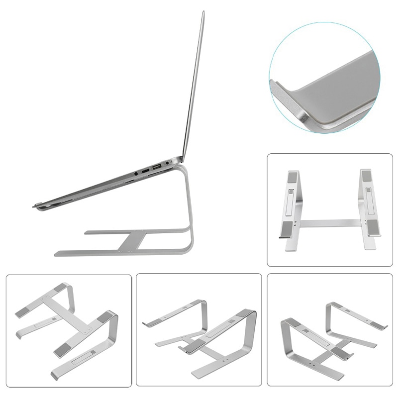 Aluminium Laptop Stand Ergonomische Metalen Cooling Notebook Houder voor Mac Book Air Pro Base Beugel voor Laptop