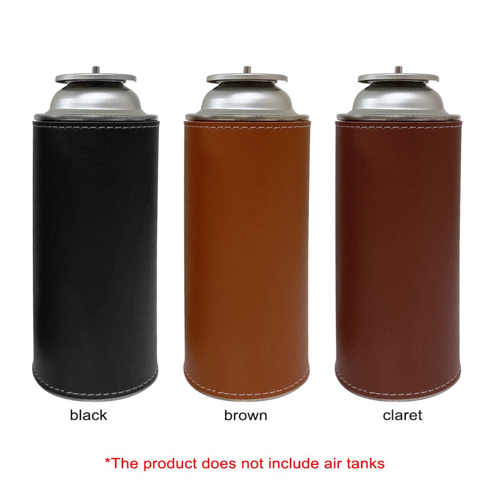 Gas Tank Protective Cover Long PU Outdoor Camping Fuel Cylinder Storage Bag