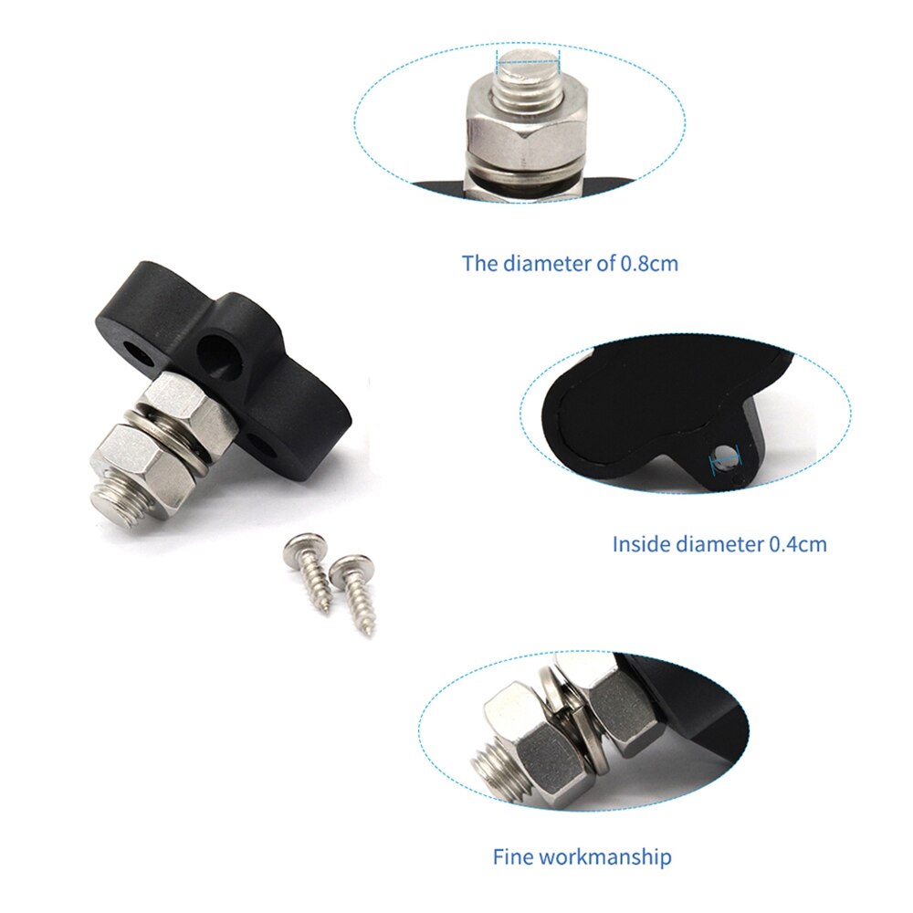 Single Heavy-Duty Terminal Studs with Connecting Bus Bar Power Terminal Blocks Link Negative Car General accessories