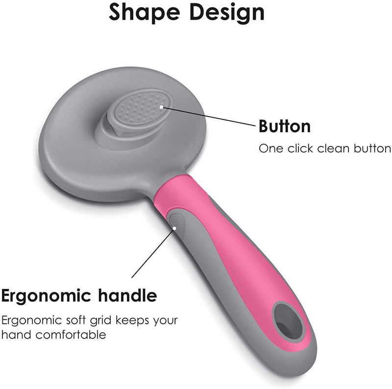 Benepaw Efficiënte Zelfreinigende Oliejas Pet Grooming Borstel Voor Kleine Grote Honden Katten Comfortabele Veilige Anti-Slip Kam Voor huisdieren