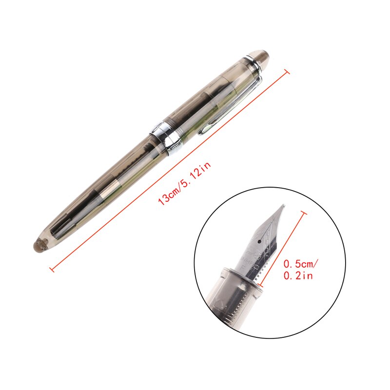 JINHAO 992 stylo plume Transparent 0.5mm fournitures de papeterie outils d'écriture directe