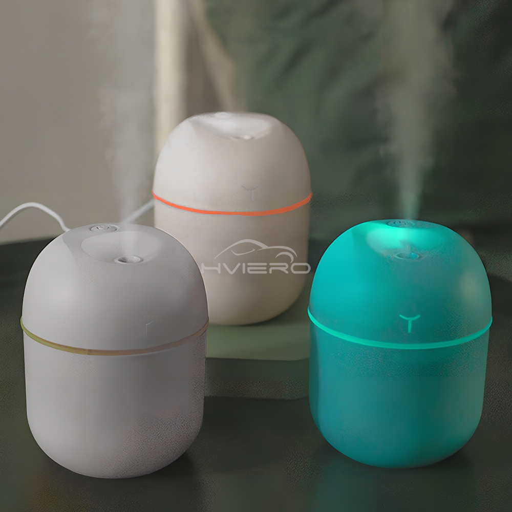 220ML Mini Ultrasonic Air Humidifier USB Charges Essential Oil Diffuser Car Purifier Aroma Anion Mist Maker Denses Fog Freshener