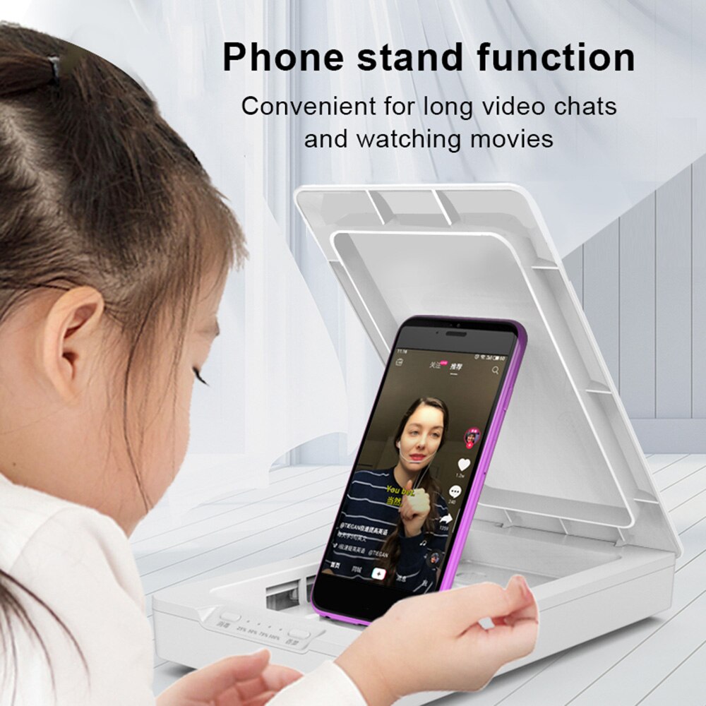 Multi-function UV Box for Face Cover Phone Charge Phone Stand Aroma Function Office Travel Portable Machine