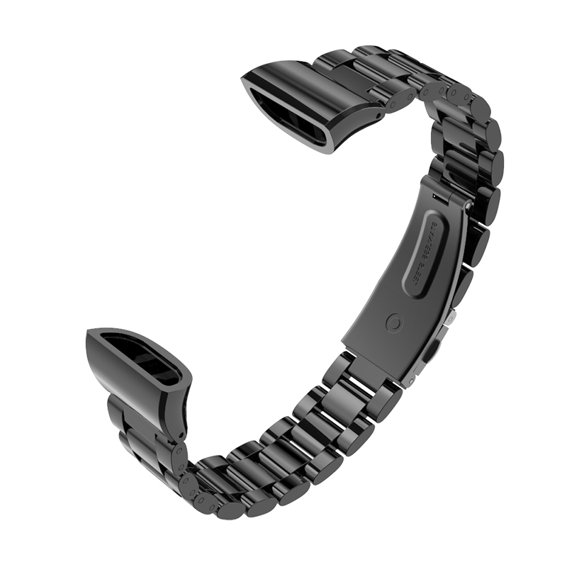 Watch strap bracelet for Huawei band 3 metal wrist strap smart wristbands for Huawei band 3 pro strap replacement pulsera: Black Metal