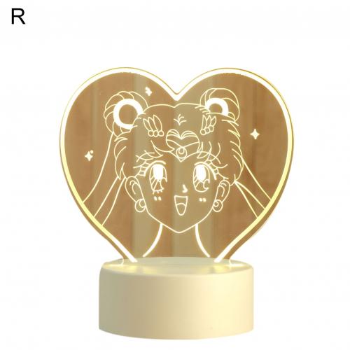 3D Cute Bear/Horse/Boat Acrylic LED Night Light Kids Bedroom Desk Lamp 3D LED Lamp Lamp Night Lights Novelty Lamp: R