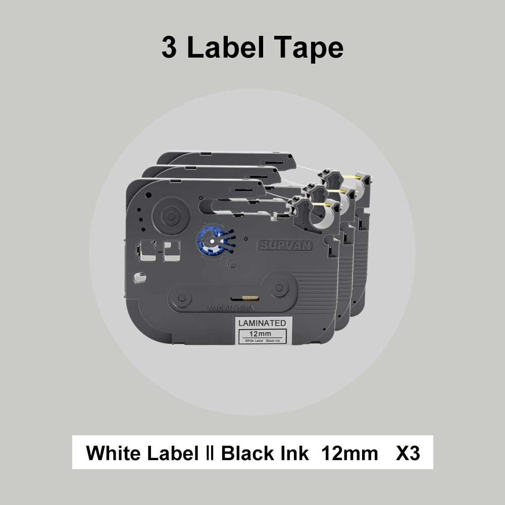 Supvan LP5120M Portable Wireless Label Printer Handheld Label Maker Industrial Labels Printer Printing Machine: Only 3 Label Tape
