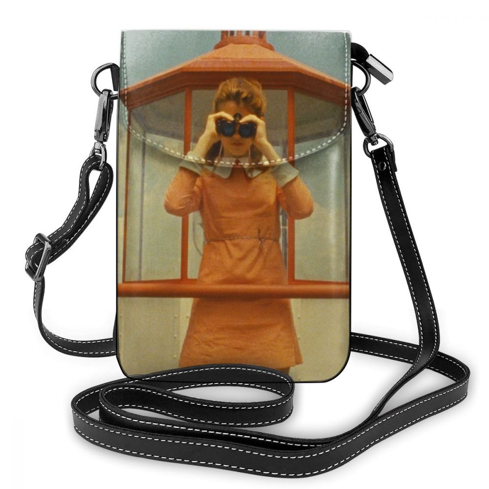 Oranje Schoudertas Oranje Cocktail Celestial Lederen Tas Multifunctionele Student Vrouwen Tas Patroon Crossbody Purse: Moonrise Kingdom