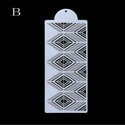 Cake Stencil Leaf Shape Pattern Cake Decorating Plastic Lace Cake Boder Stencils Template DIY Drawing Mold Baking Accessories: CH183