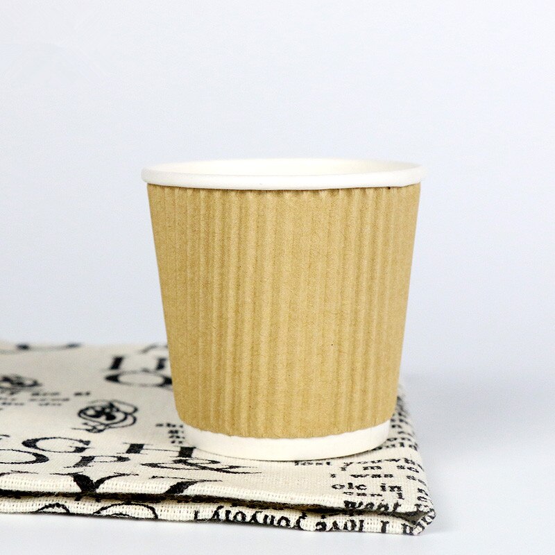 100pcs Double layer paper disposable coffee cup 100ml 4oz small thick dirnking papaer cups birthday party favors milk tea cup: cup4