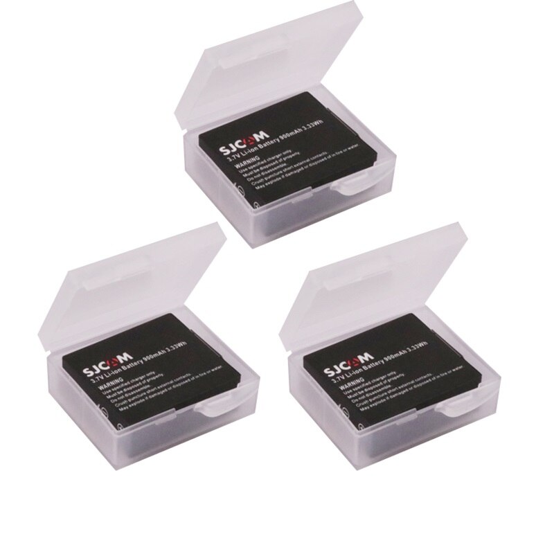 900mah SJCAM SJ4000 batería + cargador para SJCAM sj4000 sj 4000 SJ5000 6000, 7000 de 8000 sj9000 SJ cam M10 acción batería de cámara: 3battery