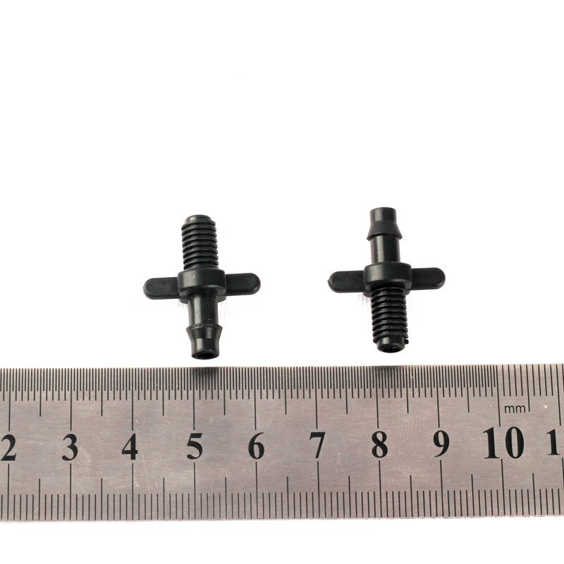 M6-6mm de manguera de 4/7mm, 50 Uds., Conector de rosca de riego por goteo para el hogar, jardín, plantas, conectores de ajuste de flores