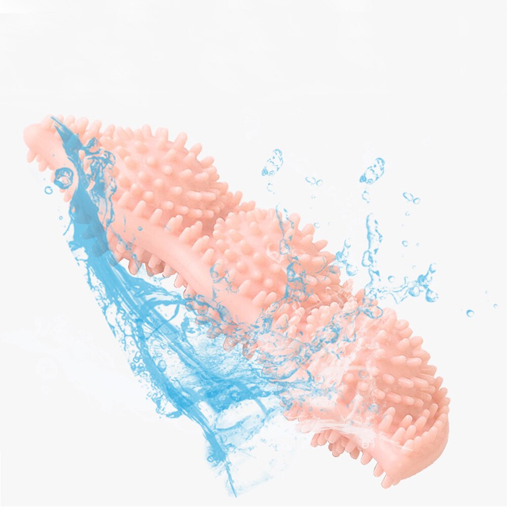 Husdjurshund rengöring av tänder leksaker valp ärtformad träning bettålig tugga molar tänder interaktiv studspinne pusselleksak