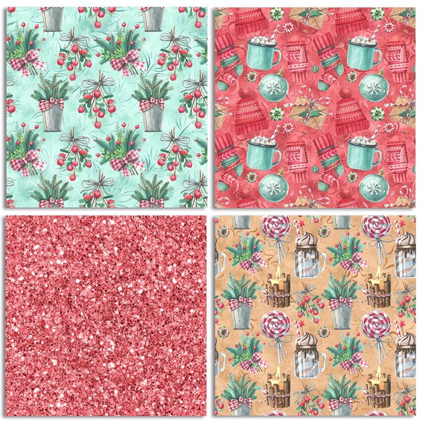 DIY weihnachten stil Scrapbooking papier Pack von 24 blätter handgemachte handwerk papier handwerk Hintergrund Pad 930